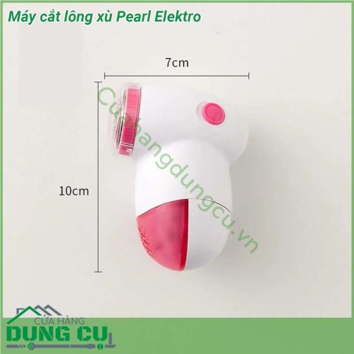 Máy cắt lông xù Pearl Elektro thiết kế nhỏ gọn dễ sử dụng dễ cầm nắm an toàn Bề mặt lưỡi rộng nên vùng cắt rộng để loại bỏ các nốt sần của tất cả các loại vải Chất liệu nhựa giúp trọng lượng nhẹ mang theo khắp mọi nơi dễ dàng