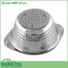 Rổ inox WMF 24 cm thích hợp làm rổ đựng hoa quả rau sống rau củ các loại Bày bàn ăn cũng rất đẹp mắt Rổ được làm từ chất liệu thép không gỉ bền trọn đời Thiết kế nhiều lỗ đục thiết kế hợp lý nên nước được chảy ra dễ dàng