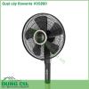 Quạt cây Rowenta VU5880 là quạt mạnh nhất từng được phát triển bởi Rowenta Turbo Silence Extreme+ đảm bảo độ tươi cực cao lên tới 80 m3 h ở tốc độ tối đa nhưng với độ ồn tối thiểu chỉ ở mức 35 dB để đảm bảo cho căn phòng của bạn thực sự yên tĩnh khi chìm trong giấc ngủ  Thiết kế hiện đại hấp dẫn với chân tích hợp được thiết kế đặc biệt cho sáu độ cao khác nhau từ 1 25 m tới 1 45 m