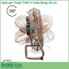 Quạt sàn Trotec TVM 17 100W gây ấn tượng với hệ thống quang học bằng đồng thời trang và công suất mạnh 100 watt có thể được điều chỉnh theo ba mức tốc độ Quạt sàn mạ đồng Trotec TVM 17 được làm hoàn toàn bằng kim loại và chủ yếu là mạ đồng - ngay cả động cơ cũng được trang bị một cuộn dây đồng Quạt sàn Trotec TVM 17 với công suất 100 watt ấn tượng cho luồng không khí cao và tiếng ồn hoạt động tương đối yên tĩnh của nó