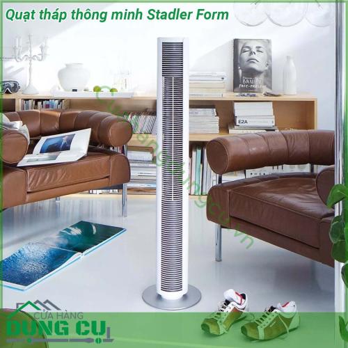 Quạt tháp thông minh Stadler Form có thiết hình tháp với chiều cao 1100mm giúp tiết kiệm không gian cho căn phòng của bạn Quạt có 2 màu White và Black cho bạn thêm sự lựa chọn  Quạt tháp Stadler Form Peter được làm từ những vật liệu cao cấp giúp cho tổng thể quạt nhìm rất sang trọng chắc chắn an toàn với trẻ nhỏ nhờ hệ thống cánh đẩy dọc lưới chắn bụi hạn chế những rủi ro đáng tiêc do sự tò mò của trẻ giảm bớt gánh nặng cho bố mẹ  