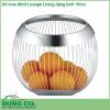 Rổ inox Wmf Lounge Living dạng lưới 19cm được làm từ thép không gỉ Cromargan® 18 10 đã được thử nghiệm và kiểm tra Điều này áp dụng cho các dây hẹp cũng như cho vòng kim loại kéo dài phần mở dốc về phía trước và phần đế Chất liệu cao cấp đảm bảo độ bền và dễ dàng chăm sóc Nhờ tay nghề cẩn thận Rổ inox WMF Korb groß 19 cm Lounge Living vẫn giữ được hình dáng lâu dài bất chấp những sợi dây chằng chịt