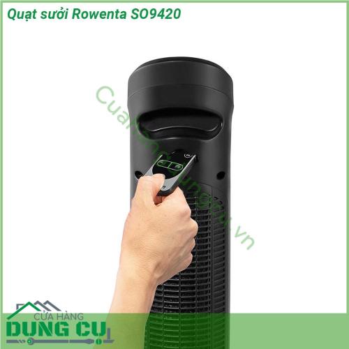 Quạt sưởi Rowenta SO9420 với kiểu dáng thanh thoát và hiện đại cùng với các bộ phận làm nóng bằng gốm giúp không bị khô da Quạt cung cấp độ ấm nhanh và mạnh mẽ đồng thời nhẹ nhàng và êm ái để tạo sự thoải mái tối ưu Sử dụng Công nghệ thông minh  Rowenta SO9420 tự động đạt và duy trì nhiệt độ phòng chính xác