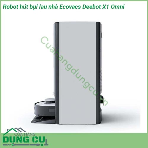 Robot hút bụi lau nhà Ecovacs Deebot X1 Omni sẽ làm bạn bất ngờ bởi hàng loạt tính năng ưu việt khả năng dọn dẹp từ A tới Z khiến bạn nghỉ ngơi xơi nước cả ngày không phải động tay chân mà vẫn có không gian sạch sẽ thoáng mát  