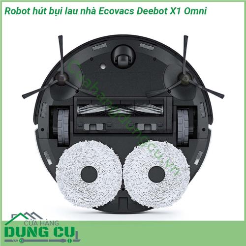 Robot hút bụi lau nhà Ecovacs Deebot X1 Omni sẽ làm bạn bất ngờ bởi hàng loạt tính năng ưu việt khả năng dọn dẹp từ A tới Z khiến bạn nghỉ ngơi xơi nước cả ngày không phải động tay chân mà vẫn có không gian sạch sẽ thoáng mát  