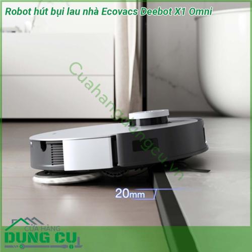 Robot hút bụi lau nhà Ecovacs Deebot X1 Omni sẽ làm bạn bất ngờ bởi hàng loạt tính năng ưu việt khả năng dọn dẹp từ A tới Z khiến bạn nghỉ ngơi xơi nước cả ngày không phải động tay chân mà vẫn có không gian sạch sẽ thoáng mát  