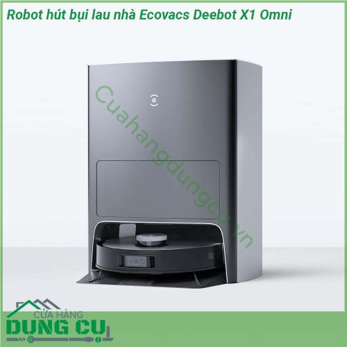 Robot hút bụi lau nhà Ecovacs Deebot X1 Omni sẽ làm bạn bất ngờ bởi hàng loạt tính năng ưu việt khả năng dọn dẹp từ A tới Z khiến bạn nghỉ ngơi xơi nước cả ngày không phải động tay chân mà vẫn có không gian sạch sẽ thoáng mát  