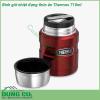 Bình giữ nhiệt đựng thức ăn Thermos 710ml với thiết kế nhỏ gọn kiểu dáng sang trọng  thiết kế an toàn bên trong và bên ngoài bình được chế tạo hoàn toàn bằng thép không gỉ chống trầy xước cho độ bền cao khi sử dụng hàng ngày Bình giữ nhiệt đựng thức ăn Thermos sẽ là người bạn đồng hành không thể thiếu của bạn cho mỗi chuyến đi du lịch công ty hay đến trường học   