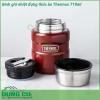 Bình giữ nhiệt đựng thức ăn Thermos 710ml với thiết kế nhỏ gọn kiểu dáng sang trọng  thiết kế an toàn bên trong và bên ngoài bình được chế tạo hoàn toàn bằng thép không gỉ chống trầy xước cho độ bền cao khi sử dụng hàng ngày Bình giữ nhiệt đựng thức ăn Thermos sẽ là người bạn đồng hành không thể thiếu của bạn cho mỗi chuyến đi du lịch công ty hay đến trường học   