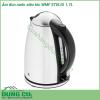 Ấm đun nước siêu tốc WMF STELIO 1 7L thiết kế đơn giản với với thép không gỉ Cromargan mang lại cảm giác sang trọng cho nhà bếp Ấm đun được trang bị công suất 2 400W mạnh mẽ và cho phép đun nóng nước thuận tiện và nhanh chóng  Tay cầm cao su chống trượt đảm bảo sự thoải mái tối đa và an toàn cho bạn khi sử dụng