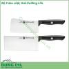 Bộ 2 dao chặt thái Zwilling Life được thiết kế to bản có độ nặng vừa phải để những vết cắt luôn gọn gàng tạo tính thẩm mỹ cho những món ăn Lưỡi dao và chuôi dao được liên kết bởi đinh tán có logo thương hiệu Zwilling và nhựa nguyên khối đặc trưng của các dòng sản phẩm của Zwilling chuôi dao được thiết kế có độ cong để dễ cầm nắm và điều khiển một cách linh động dễ dàng