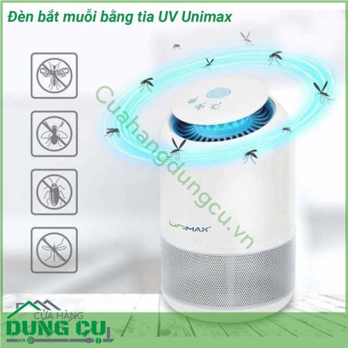 Đèn bắt muỗi bằng tia UV Unimax sử dụng ánh sáng đèn LED màu tím tăng cường sự hấp dẫn thông qua công nghệ sinh học của con người để thu hút chính xác muỗi Thu hút chính xác để chủ động bắt muỗi ánh sáng nhu hòa không gây lóa Thiết kế hệ thống tối ưu hóa tỏa ánh sáng thu hút khắp không gian 60m² với áp suất không khí bắt muỗi không có điểm mù Thiết kế bắt muỗi hiện đại muỗi không thể thoát khỏi đèn