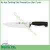 Bộ dao Zwilling Vier Sterne Four Star 7 món được rèn và định hình với độ chính xác cao từ một mảnh vật liệu duy nhất lưỡi và cán đúc liền nguyên khối Trong quá trình đặc biệt này thép phải chịu nhiệt độ khắc nghiệt trong một số bước Sau đó mỗi con dao được mài sắc với độ chính xác của tia laser Một sự kết hợp tuyệt vời đảm bảo độ sắc nét bền vững chống ăn mòn và khả năng giữ độ sắc nét cực tốt