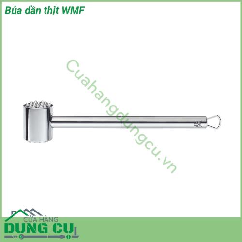 Búa dần thịt WMF có chất liệu thép không gỉ 18 10 bóng mờ rất đẹp và luôn như mới Thiết kế hoàn hảo kết hợp với trọng lượng vừa tay giúp sản phẩm sử dụng hiệu quả mà không cần dùng nhiều lực