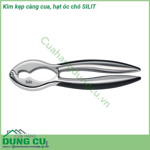 Kìm kẹp càng cua hạt óc chó SILIT được làm bằng chất liệu thép không gỉ cao cấp 18 10 sáng bóng đảm bảo an toàn cho người sử dụng dễ vệ sinh lau rửa Được sử dụng để kẹp càng cua ghẹ có thể dùng để tách vỡ vỏ các loại vỏ hạt cứng như hạt dẻ hạt óc chó hạt macca … Với thiết kế nhỏ gọn không chiếm nhiều không gian có thể mang theo khi đi dã ngoại cắm trại ngoại khóa liên hoan ăn uống ngoài trời