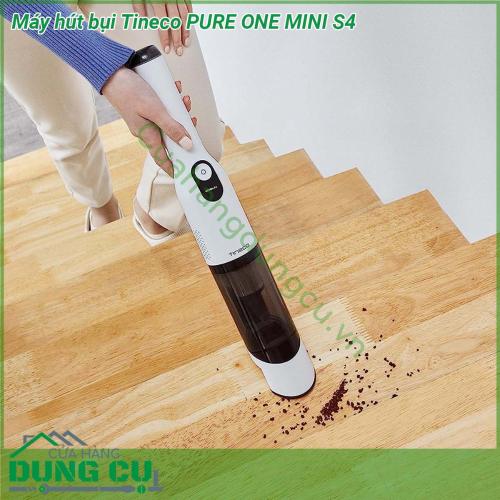 Máy hút bụi Tineco PURE ONE MINI S4 là thiết bị hút bụi thông minh được trang bị công nghệ cảm biến iLoop tự động với thiết kế nhỏ gọn cầm tay dễ dàng sử dụng thực hiện được nhiều tính năng trong một sở hữu độ ồn thấp kết cấu chắc chắn và bền… có thể dùng để hút bụi trong ô tô bụi nhà bếp hút lông thú cưng mảnh vụn cứng đầu bám trên giá sách bàn phím hay các khu vực khó tiếp cận nhờ 3 đầu hút đi kèm Đầu hút thông thường đầu hút mở rộng và đầu hút bụi  