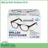 Giấy lau kính Visiomax 52 tờ được thiết kế riêng để làm sạch các bụi bẩn bám dính lên kính không để lại vệt mờ hạn chế tạo ra các vết xước trên bề mặt kính Đồng thời sản phẩm còn có tác dụng chống tĩnh điện và làm giảm sương mù