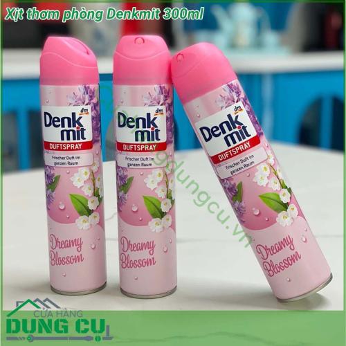 Xịt thơm phòng Denkmit 300ml dạng xịt phun sương hương thơm hoàn toàn tự nhiên tươi mát không độc hại Thiết kế chai nhỏ gọn sử dụng thuận tiên thao tác dùng đơn giản mang lại hiệu quả cao