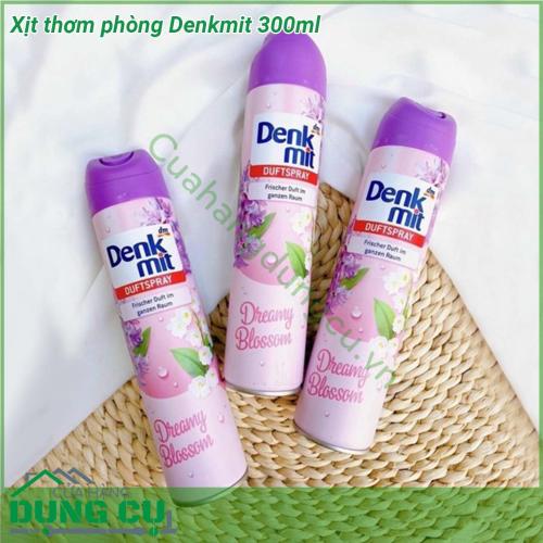 Xịt thơm phòng Denkmit 300ml dạng xịt phun sương hương thơm hoàn toàn tự nhiên tươi mát không độc hại Thiết kế chai nhỏ gọn sử dụng thuận tiên thao tác dùng đơn giản mang lại hiệu quả cao