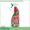 Chai xịt tẩy rửa dầu mỡ đa năng Bref 750ml tẩy sạch các vết dầu mỡ bám trên tất cả các loại bếp  bếp từ bếp điện bếp hồng ngoại và bếp ga  Nhờ công thức đánh tan dầu mỡ cực mạnh Nước xịt tẩy rửa đa năng Bref còn có thể sử dụng cho lò nướng vi sóng cũng như các vật dụng bằng inox và thép không gỉ trong nhà bếp của bạn