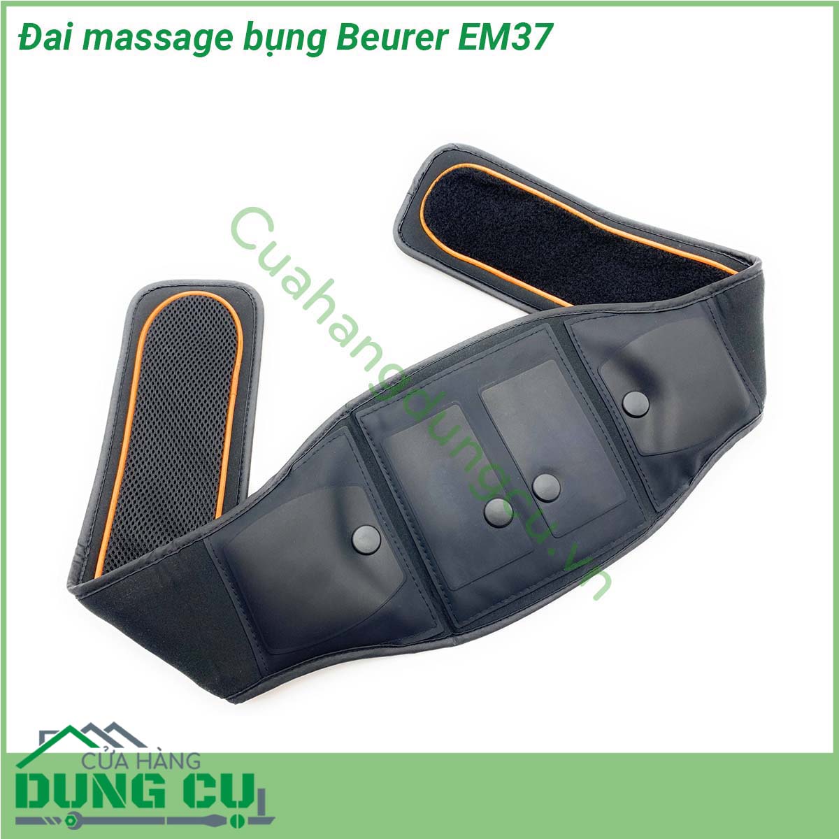 Đai massage bụng Beurer EM37 với 4 điện cực màn hình LED dễ sử dụng Sản phẩm có tác dụng khởi động cơ bắp định hình tạo cơ giãn cơ giãn cơ làm săn chắc cơ và da đem đến cho người dùng sự thoải mái khi sử dụng cùng một vòng bụng săn chắc không có mỡ thừa