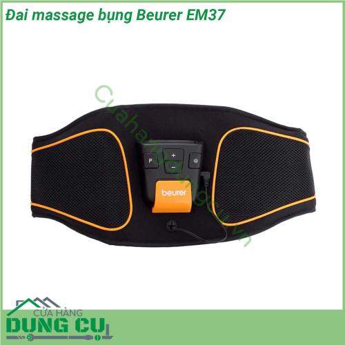 Đai massage bụng Beurer EM37 với 4 điện cực màn hình LED dễ sử dụng Sản phẩm có tác dụng khởi động cơ bắp định hình tạo cơ giãn cơ giãn cơ làm săn chắc cơ và da đem đến cho người dùng sự thoải mái khi sử dụng cùng một vòng bụng săn chắc không có mỡ thừa
