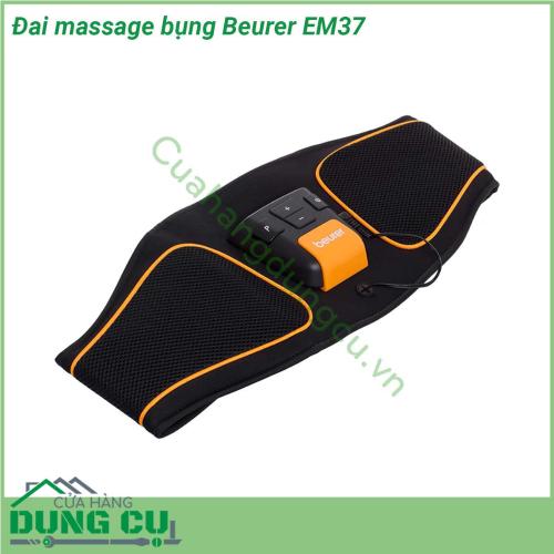 Đai massage bụng Beurer EM37 với 4 điện cực màn hình LED dễ sử dụng Sản phẩm có tác dụng khởi động cơ bắp định hình tạo cơ giãn cơ giãn cơ làm săn chắc cơ và da đem đến cho người dùng sự thoải mái khi sử dụng cùng một vòng bụng săn chắc không có mỡ thừa