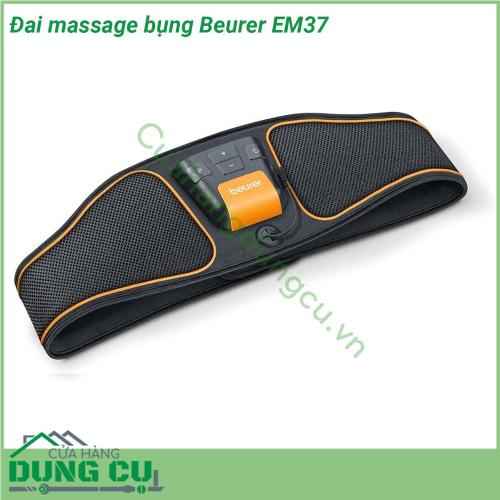 Đai massage bụng Beurer EM37 với 4 điện cực màn hình LED dễ sử dụng Sản phẩm có tác dụng khởi động cơ bắp định hình tạo cơ giãn cơ giãn cơ làm săn chắc cơ và da đem đến cho người dùng sự thoải mái khi sử dụng cùng một vòng bụng săn chắc không có mỡ thừa