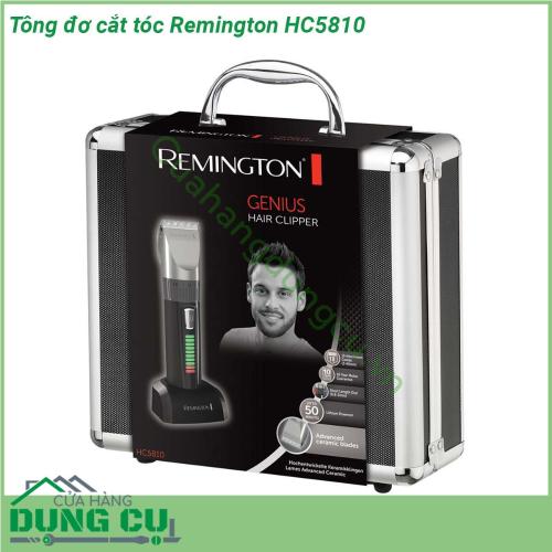 Tông đơ cắt tóc Remington HC5810 sở hữu thiết kế vô cùng thanh lịch và tao nhã nhưng vẫn toát lên sự sang trọng của một sản phẩm cao cấp Sản phẩm được thiết kế đơn giản trực quan và hiệu suất vượt trội đáp ứng được mọi nhu cầu cắt tóc cạo râu của nam giới Máy tông đơ cắt tóc Remington HC5810 có đầy đủ các phụ kiện đi kèm và các chức năng để tạo ra một phong cách theo đúng sở thích của bạn