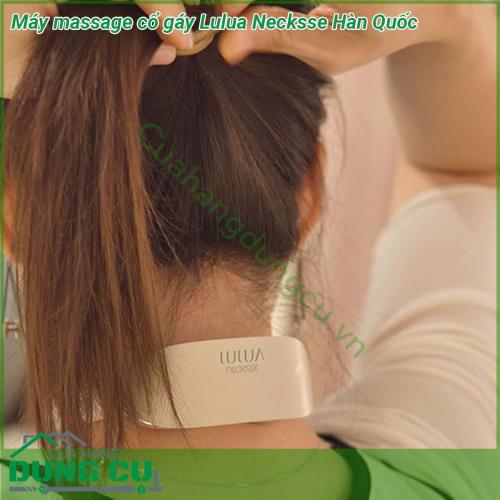 Máy massage cổ Lulua Necksse Hàn Quốc được thiết kế thông minh và có nhiều chức năng bao gồm châm cứu sưởi ấm massage và nhiều chức năng giảm đau mỏi khác Massage xung tần số thấp có thể kích thích cơ bắp và dây thần kinh trong khi chức năng nén nóng có thể tăng tốc lưu thông máu và giúp phục hồi cổ mệt mỏi  