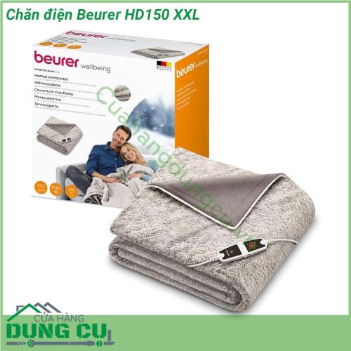 Chăn điện Beurer HD150 XXL là sản phẩm cao cấp của hãng Beurer được thiết kế với công nghệ hiện đại và các tính năng ưu việt giúp bạn thoải mái và an toàn trong quá trình sử dụng Ngoài ra chăn điện còn có các tính năng như điều chỉnh nhiệt độ điều chỉnh độ ẩm chức năng tự động tắt cảm biến an toàn và nhiều hơn nữa Với các tính năng này bạn có thể yên tâm sử dụng chăn điện Beurer HD150 mỗi khi cần thiết