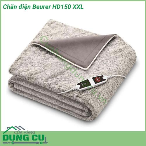 Chăn điện Beurer HD150 XXL là sản phẩm cao cấp của hãng Beurer được thiết kế với công nghệ hiện đại và các tính năng ưu việt giúp bạn thoải mái và an toàn trong quá trình sử dụng Ngoài ra chăn điện còn có các tính năng như điều chỉnh nhiệt độ điều chỉnh độ ẩm chức năng tự động tắt cảm biến an toàn và nhiều hơn nữa Với các tính năng này bạn có thể yên tâm sử dụng chăn điện Beurer HD150 mỗi khi cần thiết