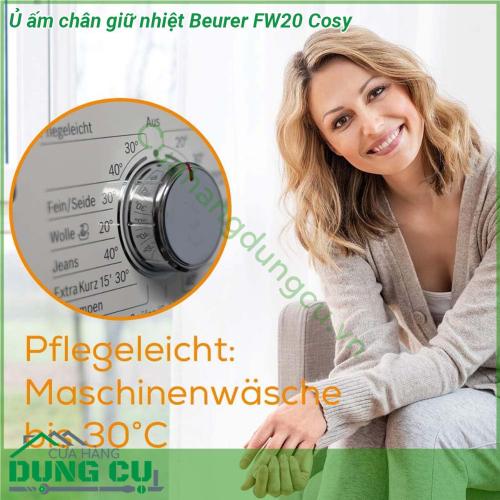 Ủ ấm chân giữ nhiệt Beurer FW20 Cosy được làm bằng lớp lông mịn bên trong bên ngoài là lớp vải dầy màu bắt mắt chiếc ủng này sử dụng nguồn điện để làm nóng phần đệm bông mang lại cho bạn cảm giác ấm áp dễ chịu