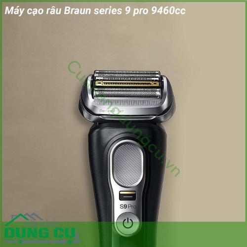 Máy cạo râu Braun series 9 pro 9460cc hoạt động hiệu quả và nhẹ nhàng bất kể đó là râu 1 3 hay 7 ngày  Tông đơ ProLift độc đáo của nó nâng và cắt tóc dài và phẳng  Máy cạo râu điện dành cho nam này đi kèm với Trung tâm SmartCare 5 trong 1 giúp máy cạo râu của bạn luôn sạch sẽ và hoạt động như mới mỗi ngày  Máy cạo râu dễ dàng cạo sạch cả những sợi lông cứng nhờ Công tắc chính xác được thiết kế lại đặc biệt hữu ích ở những khu vực khó cạo