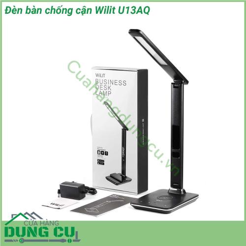 Đèn bàn chống cận Wilit U13AQ tiện lợi không hại mắt chất lượng ánh sáng hoàn hảo chất liệu cấu tạo cao cấp ánh sáng có thể đổi màu hẹn giờ có thể xạc điện thoại bằng cổng USB out Đèn có cổng sạc USB để sạc điện thoại thông minh 3 mức độ sáng và 5 độ sáng Lịch màn hình và đồng hồ báo thức Điều khiển cảm ứng  