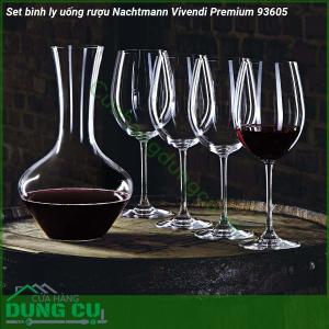 Set bình ly uống rượu Nachtmann Vivendi Premium 93605 (set 5)