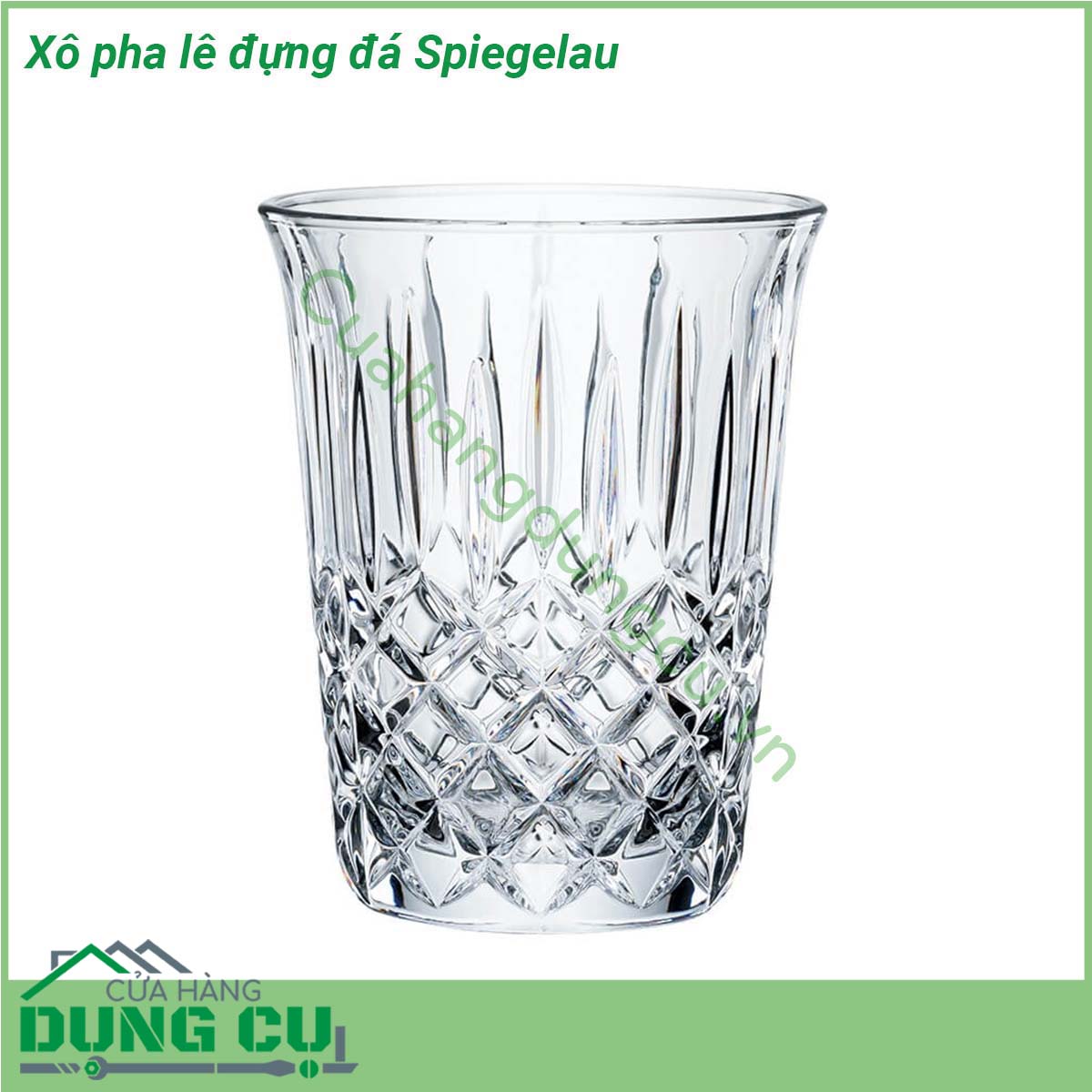 Xô pha lê đựng đá Spiegelau được làm từ chất liệu pha lê không chì giúp sản phẩm sáng bóng an toàn cho sức khỏe khi sử dụng hằng ngày Thiết kế sản phẩm sang trọng hiện đại giúp tô điểm cho không gian ngôi nhà bạn Tính chống vỡ chống xước cao mang lại sự yên tâm cho người dùng  