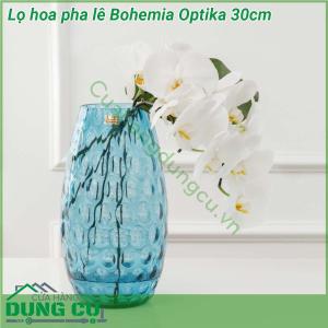 Lọ hoa pha lê Bohemia Optika 30cm (nhiều màu)