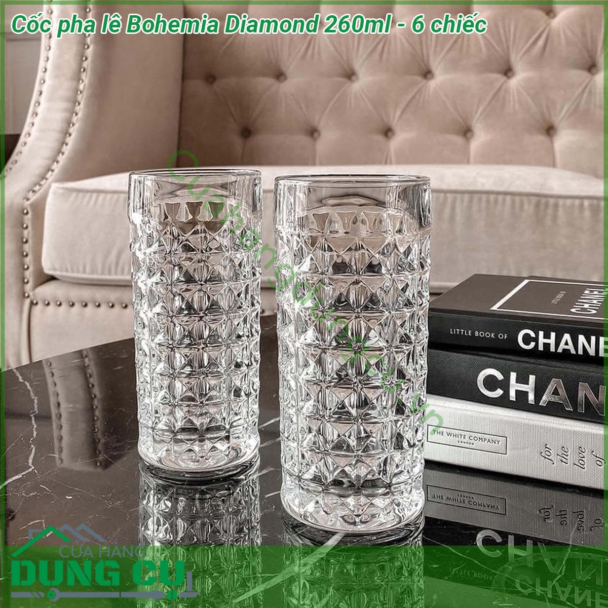 Cốc pha lê Bohemia Diamond 260ml - 6 chiếc có độ bền cao giữ nhiệt tốt thiết kế đơn giản thanh lịch và phù hợp với tính chất của rượu giúp giữ trọn mùi vị và làm lan tỏa hương vị của rượu một hiệu quả Cốc Pha Lê Diamond 260ml được thiết kế  mài giũa cực kì bắt mắt Thiết kế cũng được chú trọng nhằm đảm bảo không bị trơn trượt