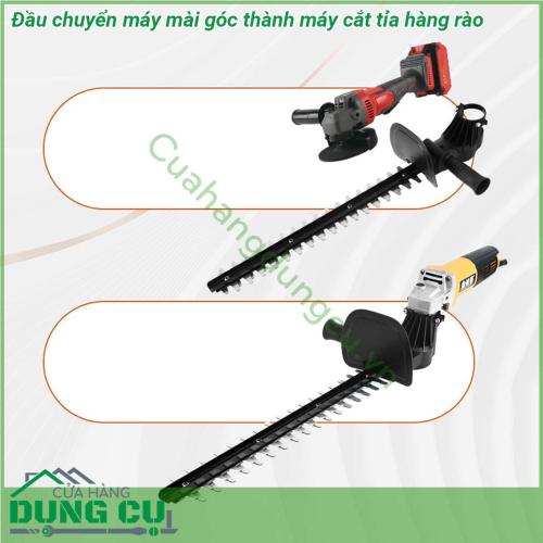 Đầu chuyển máy mài góc thành máy cắt tỉa hàng rào