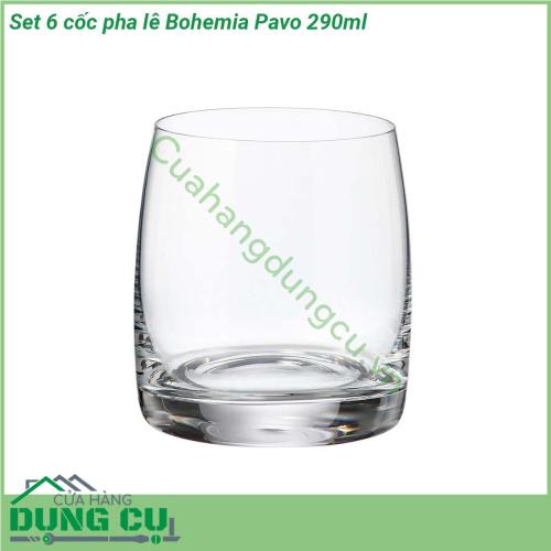 Set 6 cốc pha lê Bohemia Pavo 290ml được làm từ chất liệu pha lê cao cấp của vùng Bohemia Tiệp Khắc Đây là loại chất liệu lừng danh nổi tiếng trên toàn thế giới về chất lượng và độ tinh khiết Tất cả các sản phẩm đều là sự kết tinh của truyền thống chế tác pha lê hàng trăm năm lịch sử cùng với sự trao chuốt trong quy trình sản xuất tỉ mỉ trong từng công đoạn gia công nên đảm bảo mỗi sản phẩm xuất xưởng là một kiệt tác nghệ thuật hoàn mỹ