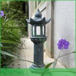 Đèn tháp lục giác 80cm giả đá năng lượng mặt trời 