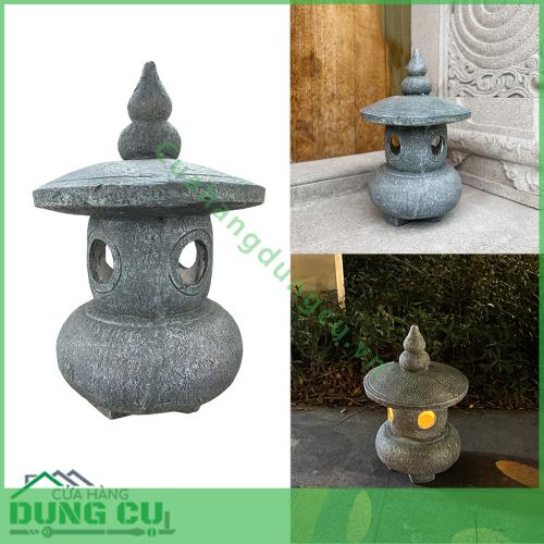 Đèn tháp tròn giả đá 54 cm trang trí sân vườn