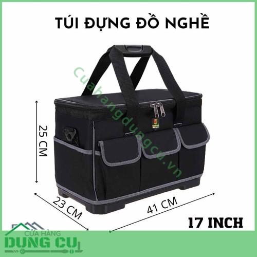 Túi đựng đồ nghề nắp vuông đế nhựa cứng