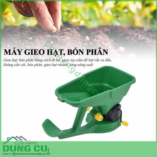 Máy gieo hạt bón phân quay tay 5 chế độ tiện lợi