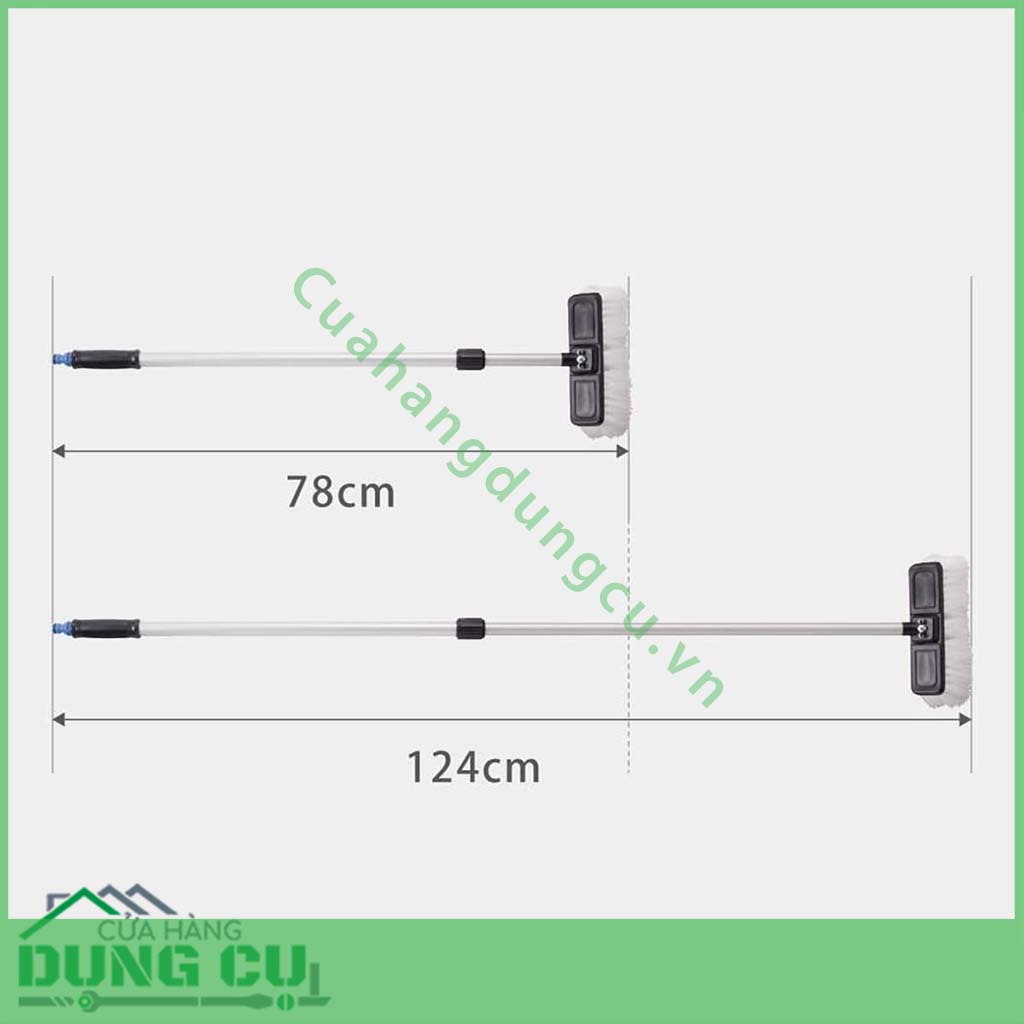 Chổi rửa xe ô tô thay đổi chiều dài 78-124 cm Takagi G271