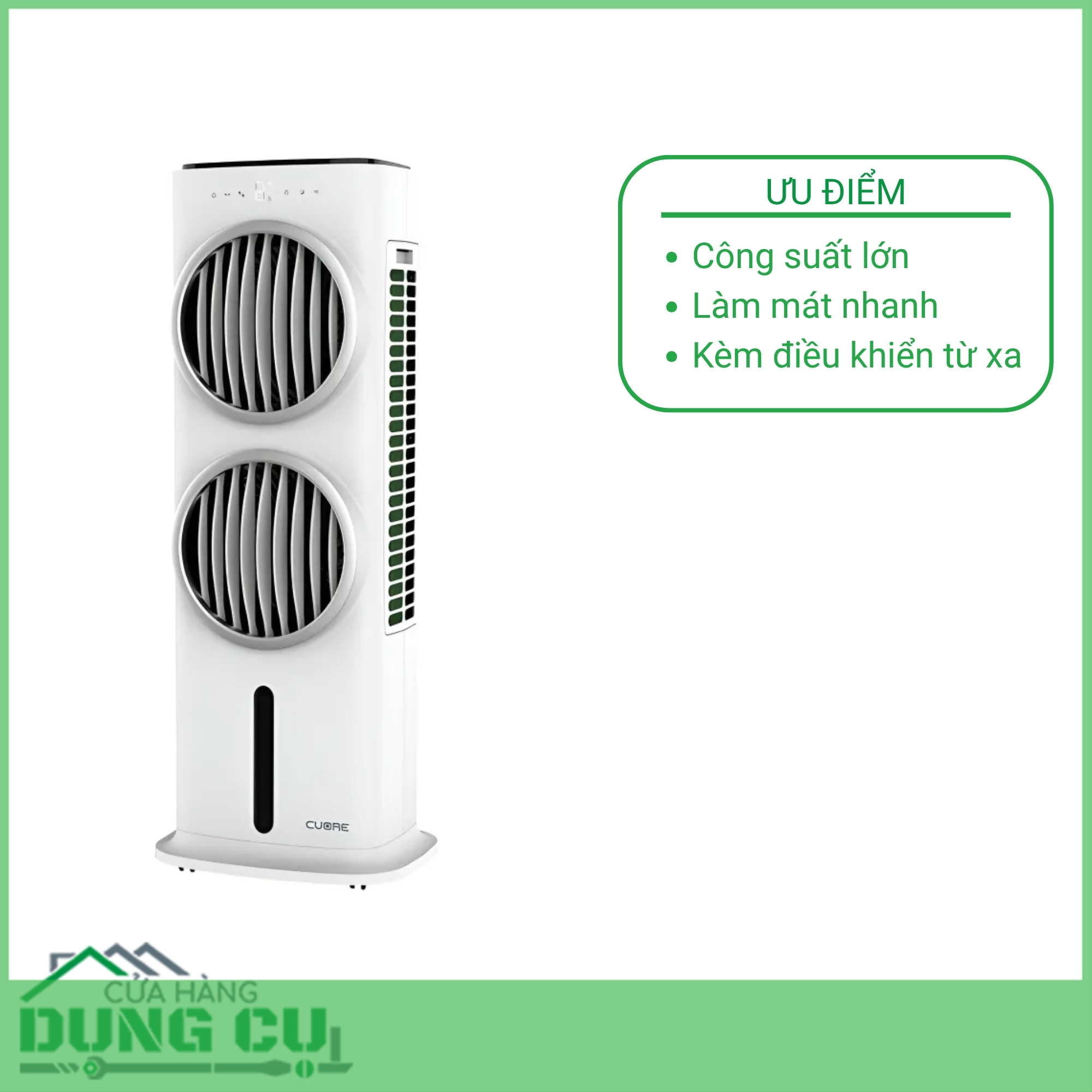 Quạt điều hoà không khí 3 chế độ làm mát Cuore 90W (QM39)