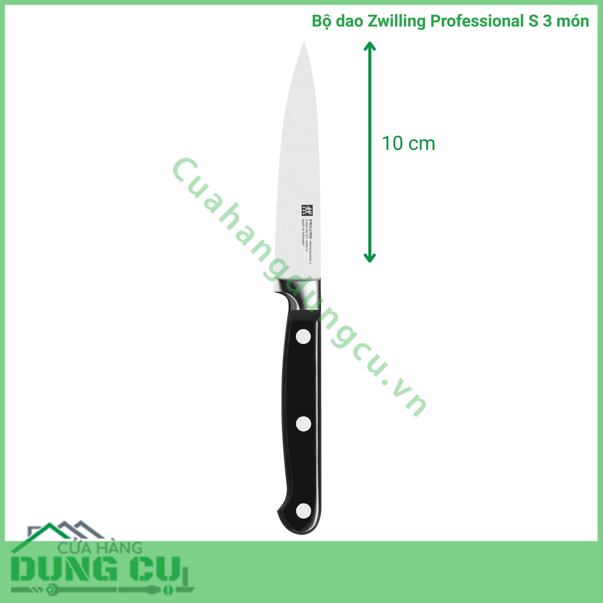Bộ dao bếp đúc lõi thép Zwilling Professional S 3 món (DA31)