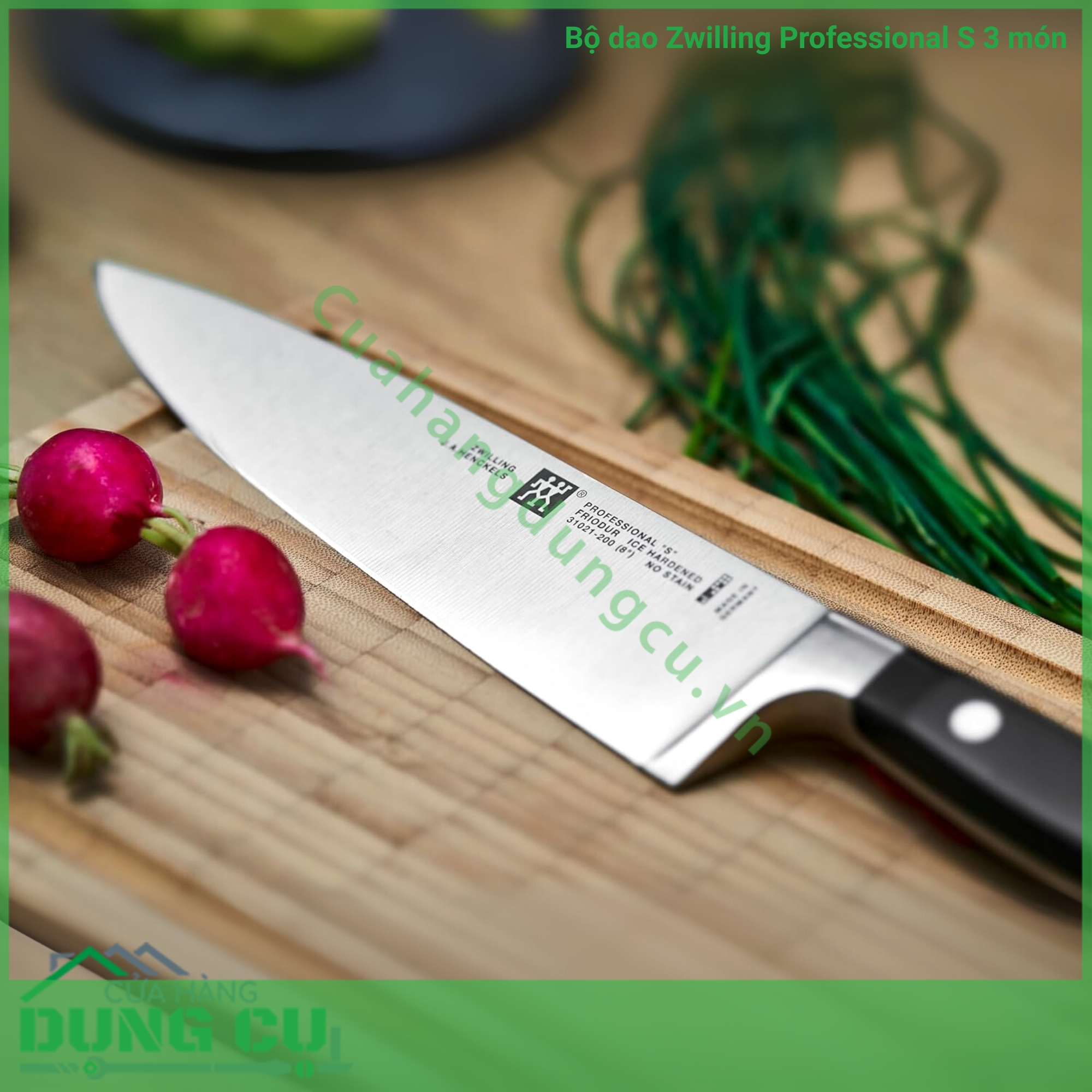 Bộ dao bếp đúc lõi thép Zwilling Professional S 3 món (DA31)