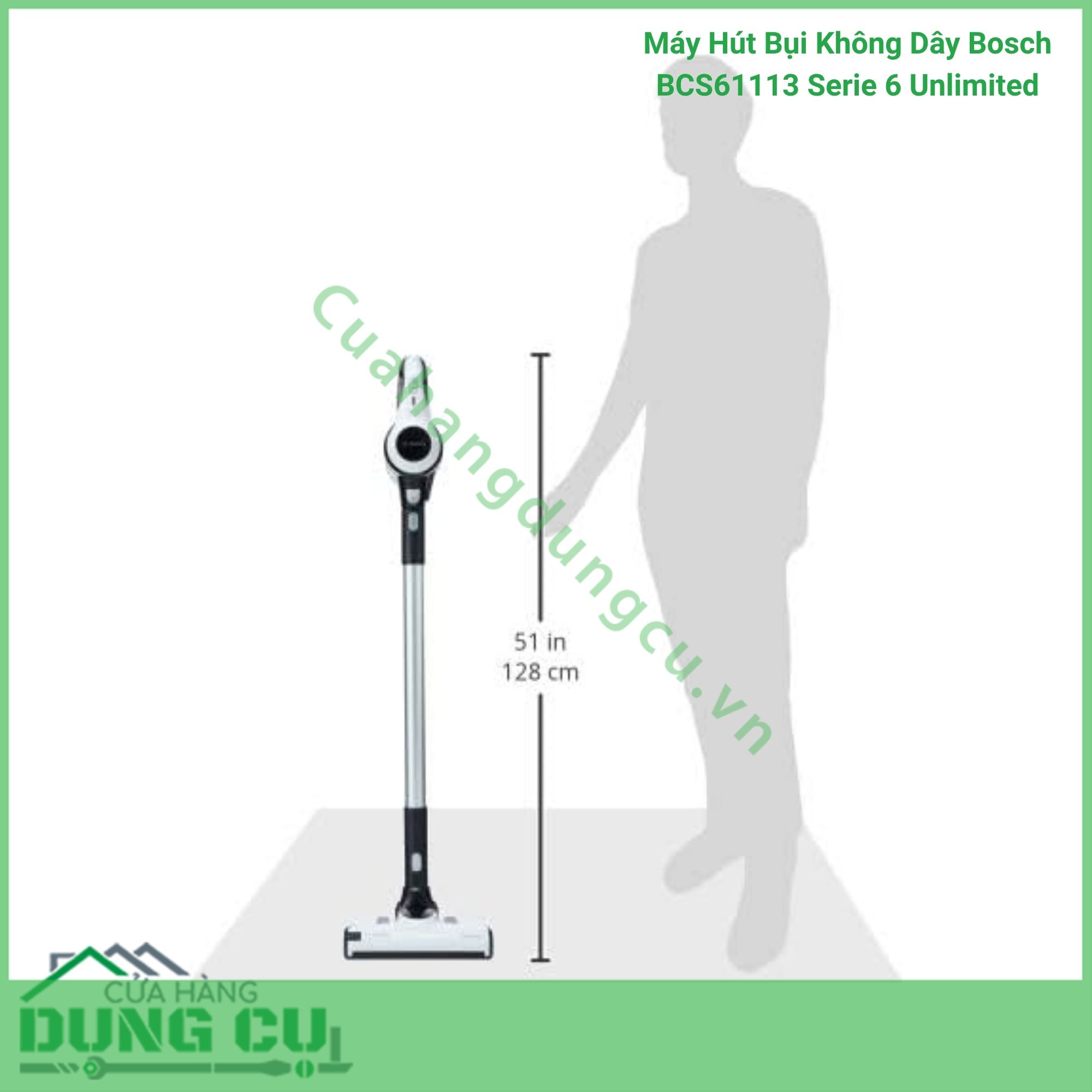Máy Hút Bụi Không Dây Bosch BCS61113 Serie 6 Unlimited